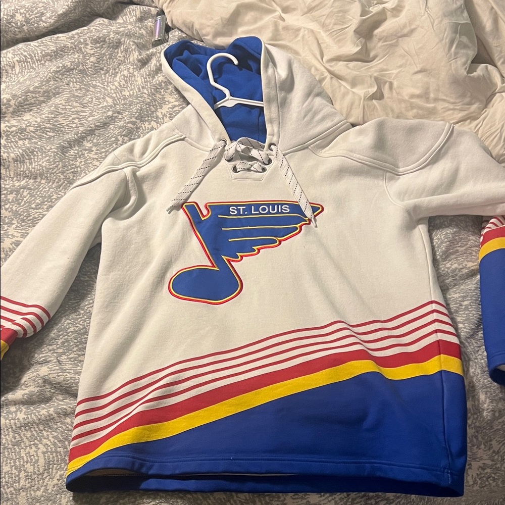 St. Louis Blue and White Hoodie